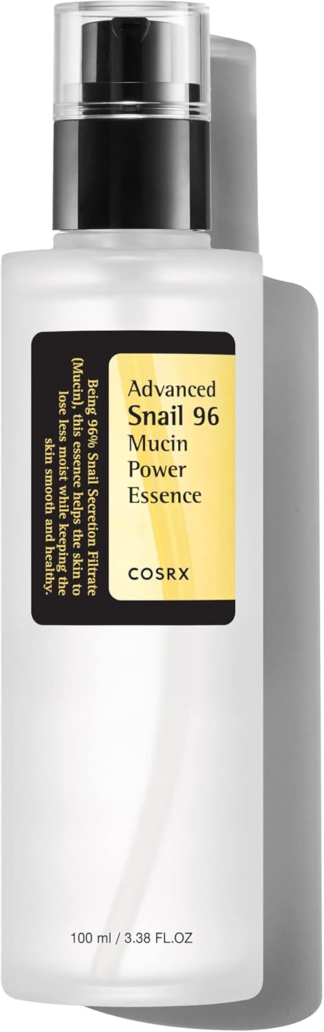 COSRX Snail Mucin 96% Power Repairing Essence 100Ml, Hydrating Serum for Face with Snail Secretion Filtrate for Dull Skin & Fine Lines, Korean Skincare